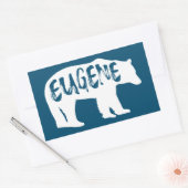 Eugene Oregon Bear Rechteckiger Aufkleber (Umschlag)