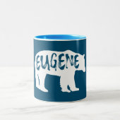 Eugene Oregon Bear Zweifarbige Tasse (Mittel)