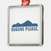 Eugene Oregon Bitte Ornament Aus Metall (Links)