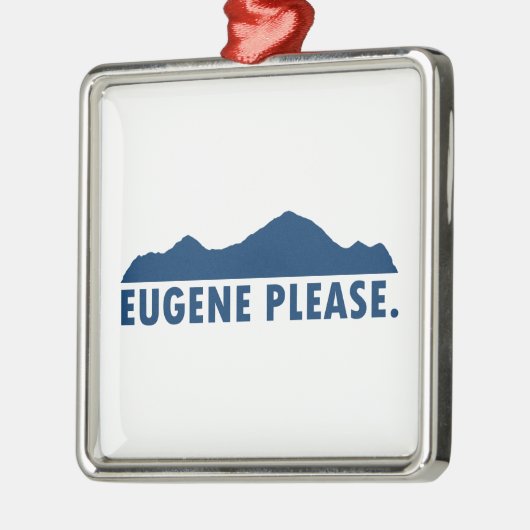 Eugene Oregon Bitte Ornament Aus Metall (Links)