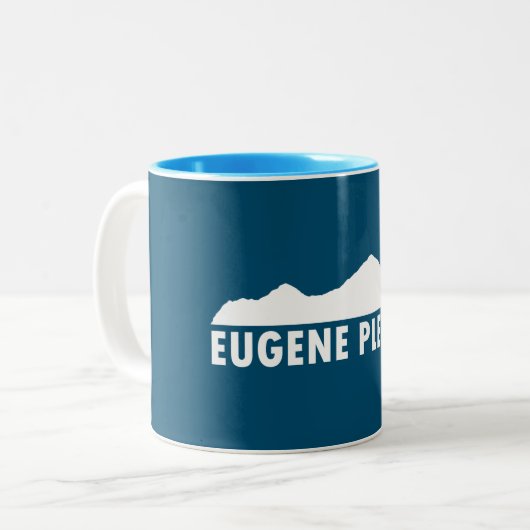 Eugene Oregon Bitte Zweifarbige Tasse (Vorderseite Links)