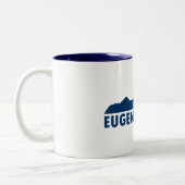 Eugene Oregon Bitte Zweifarbige Tasse (Links)