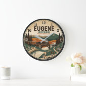 Eugene Oregon Große Wanduhr (Zuhause)