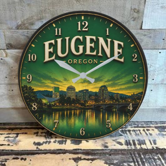 Eugene Oregon Große Wanduhr