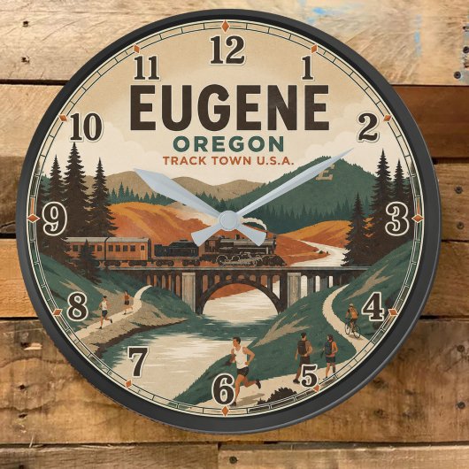 Eugene Oregon Große Wanduhr