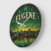 Eugene Oregon Große Wanduhr (Winkel)