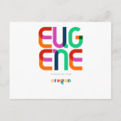 Eugene Oregon Mid Century, Pop Art, Postkarte (Vorderseite)