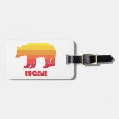 Eugene Oregon Rainbow Bear Gepäckanhänger (Vorderseite horizontal)