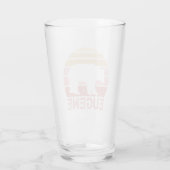 Eugene Oregon Retro Bär Glas (Rückseite)