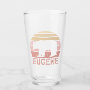Eugene Oregon Retro Bär Glas