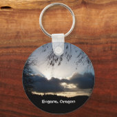 Eugene, Oregon Sunset Schlüsselanhänger (Vorderseite)
