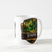 Eugene, Oregon | VINTAG Kaffeetasse (VorderseiteRechts)