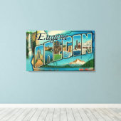 Eugene, OregonLarge Letter ScenesEugene, OR Leinwanddruck (Insitu (Holzboden))