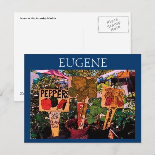 Eugene Postcard Postkarte (Vorne/Hinten)