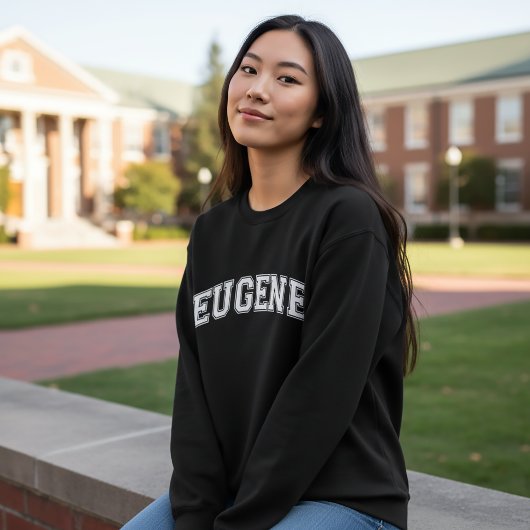 EUGENE University-Pullover im amerikanischen Colle Sweatshirt