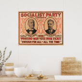 Eugene V. Debs Sozialistisches Party 1908 Poster (Küche)