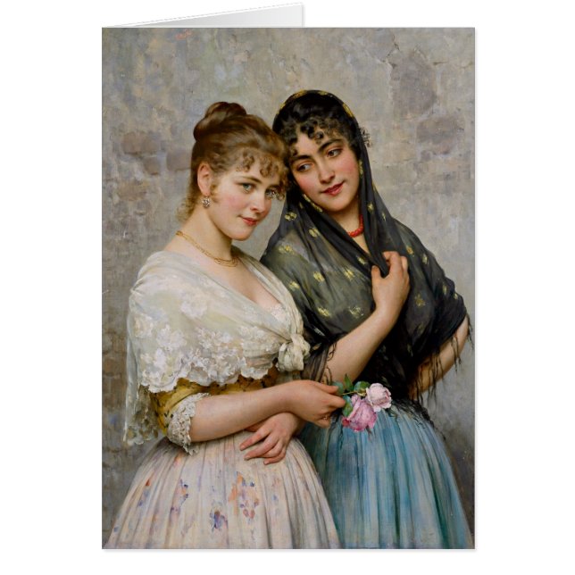 Eugene von Blaas Two Venezianisch Women CC0438 (Vorne)