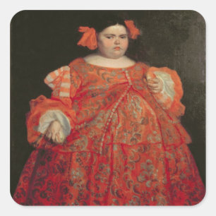 Eugenia Martinez Vallejo, angerufen La Monstrua Quadratischer Aufkleber