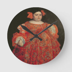 Eugenia Martinez Vallejo, called La Monstrua (oil Runde Wanduhr