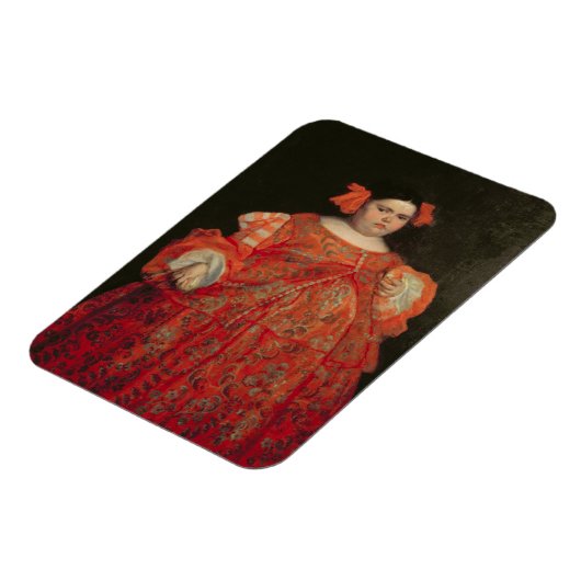 Eugenia Martinez Vallejo genannt La Monstrua (Öl Magnet (Linke Seite)