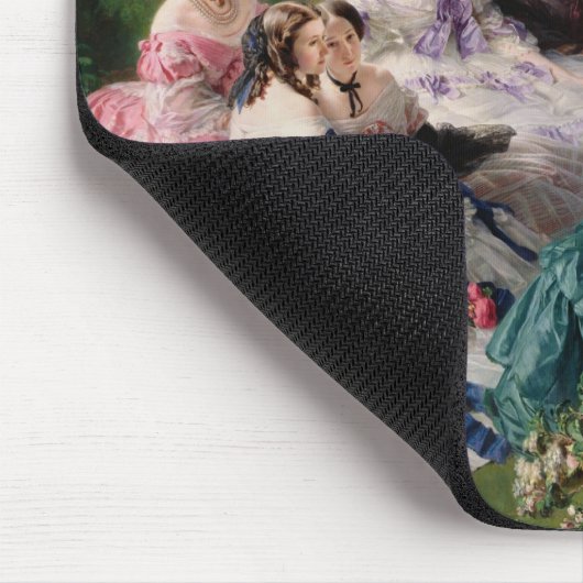 Eugenie umgab durch sie Dame-in-Wartete Mousepad (Ecke)