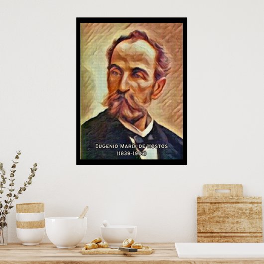 Eugenio Maria De Hostos Vintage Poster (Küche)