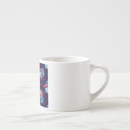 Eukalyptohintergrund Espressotasse (Rechts)