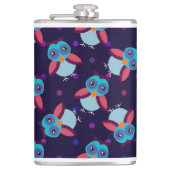 Eukalyptohintergrund Flachmann (Vorderseite)