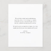 Eukalyptu und Sonnenblume Danke Karte (Rückseite)