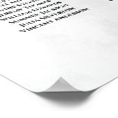 Eukalyptus 10 Tabelle Hochzeitstabelle Poster (Ecke)