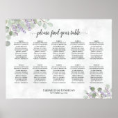 Eukalyptus 10 Tabelle Hochzeitstabelle Poster (Vorne)