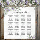 Eukalyptus 12 Tabelle Hochzeitstabelle Poster