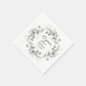 Eukalyptus 15. Crystal Wedding Anniversary Serviette (Ecke)