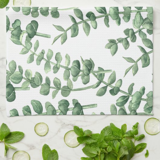 Eukalyptus 1 geschirrtuch (Gefaltet)