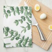 Eukalyptus 1 geschirrtuch (Viertel Falte)