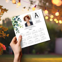 Eukalyptus 2025 Business Calendar Magnet Card