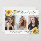 Eukalyptus-3-FOTO-Graduierungspartei Einladung (Vorderseite)