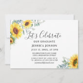 Eukalyptus-3-FOTO-Graduierungspartei Einladung (Rückseite)