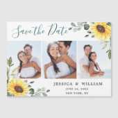 Eukalyptus 3 FOTO Save the Date Magnetkarte (Vorderseite)