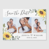 Eukalyptus 3 FOTO Save the Date Magnetkarte (Vorderseite)