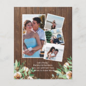 Eukalyptus 4 Foto Verlobung Einladung (Rückseite)