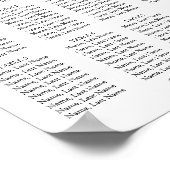 Eukalyptus 8 Tables Seekartenzeichen Poster (Ecke)