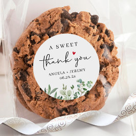 Eukalyptus A Sweet Vielen Dank Runder Aufkleber