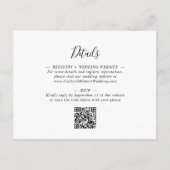 Eukalyptus Abend Hochzeitsempfang Einladung Postkarte (Rückseite)