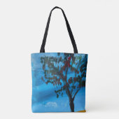 "Eukalyptus" Acryl auf Leinwand Tasche (Rückseite)
