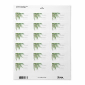 Eukalyptus-ADDRESS-ETIKETTEN Adressaufkleber (Vorne)