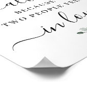 Eukalyptus Alle, weil zwei Menschen fielen Liebe Poster (Ecke)