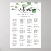 Eukalyptus Alphabetisches Seetabelle Poster (Vorne)