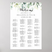 Eukalyptus Alphabetisches Seetabelle Poster (Vorne)