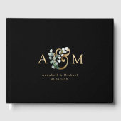 Eukalyptus Ampersand Hochzeit Napkin Gästebuch (Vorderseite)